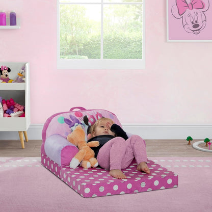 - Minnie Mouse Cozee Buddy Flip-Out Kids Chair, Pink