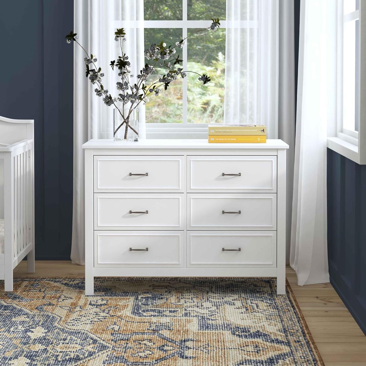 Charlie 6-Drawer Double Dresser in White