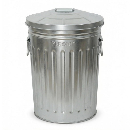 2 Gallon Small Metal Trash Can with Lid Bathroom Garbage Can with Lid round Galvanized Steel Waste Basket for Bedroom Office Kitchen Indoor Metal Basket