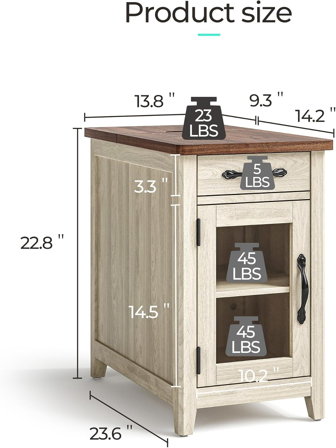 Living Room Table Sets 4 Piece with TV Stand, Farmhouse TV Stand for 65 Inch TV, Coffee Table with Drawers, Two End Table with Charging Station, Washed Gray