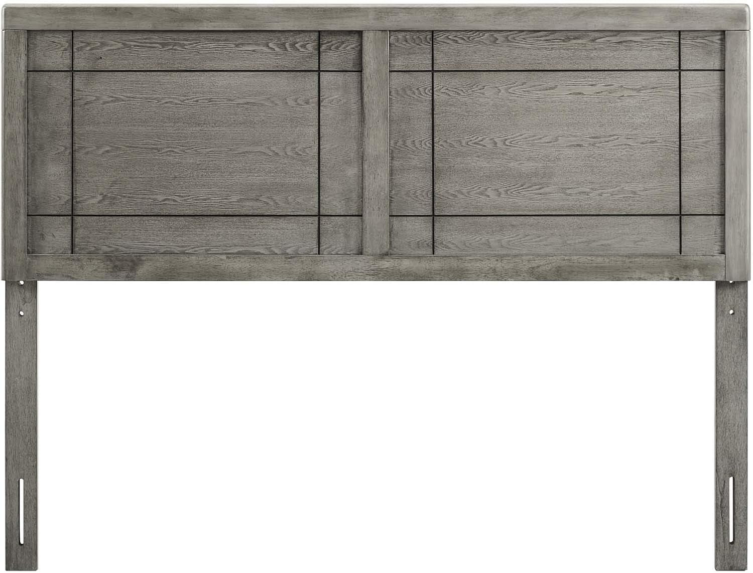 MOD-6221-GRY Archie Full Wood Headboard, Gray
