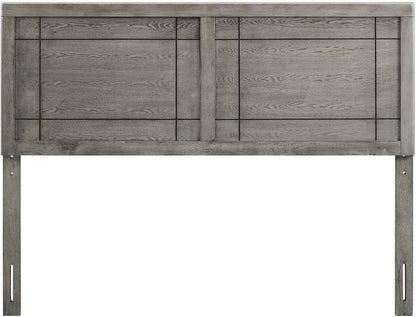 MOD-6221-GRY Archie Full Wood Headboard, Gray