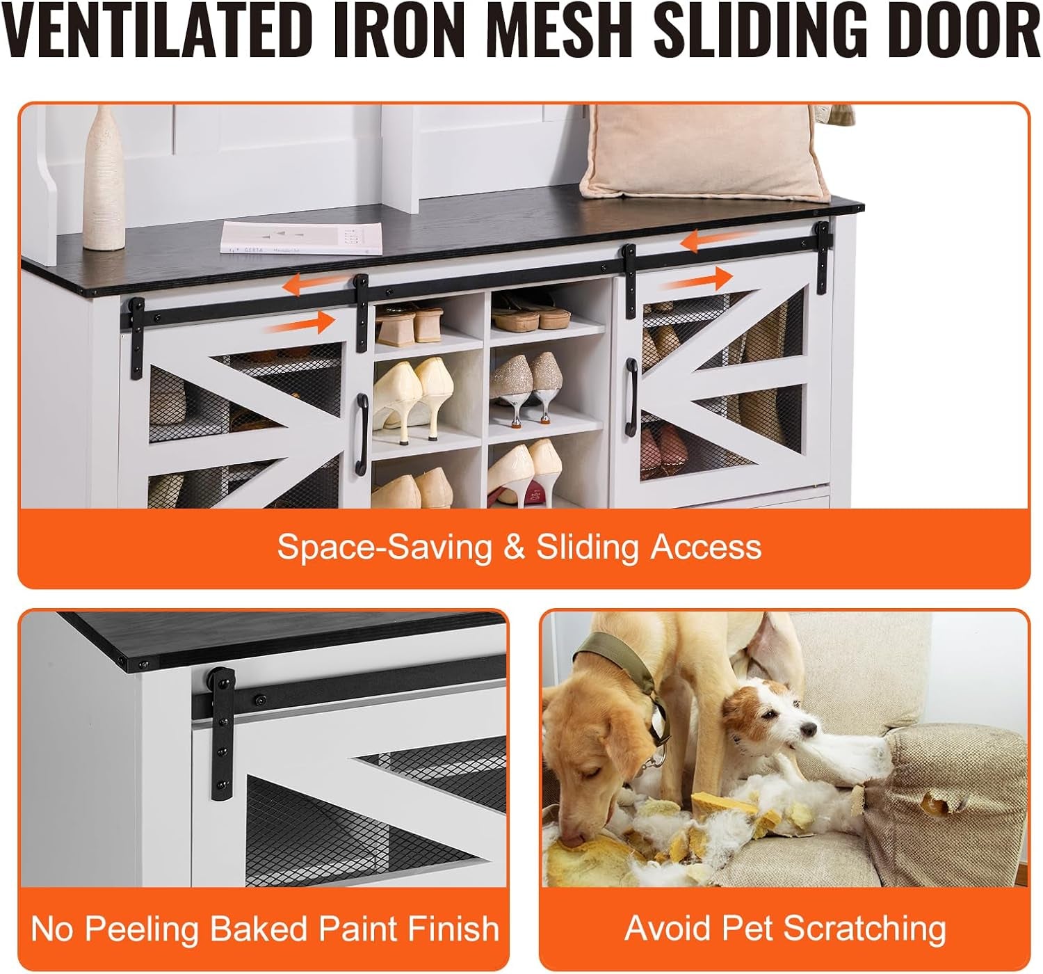Hall Tree Entryway Bench, LED Coat Rack with Shoe Storage, 59" Wide Mudroom Bench with Storage and Seating, Adjustable Shelves and 12 Hanging Hooks, for Mudroom, Entryway, Hallway