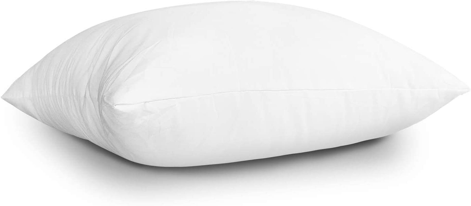 Throw Pillow Inserts, Set of 4 Lightweight down Alternative Polyester Pillow, Couch Cushion, Sham Stuffer, Machine Washable. (White, 18X18)
