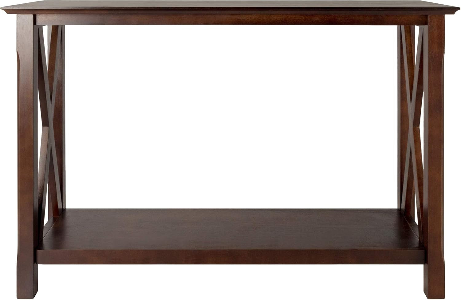 Xola Console Table with Shelf in Cappuccino, Thin Entryway Table for Hallway, Living Room, Elegant Furniture for Any Home Decor