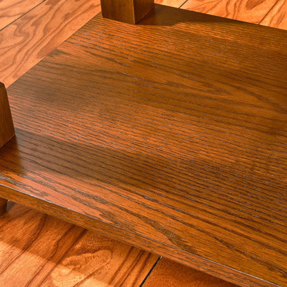 Solid Wood Narrow End Table with Drawer, Vintage Rectangle Sofa Side Table with Storage Shelf Mid-Century Apartment Slim Bedside Table for Small Spaces,13 * 22 * 22.3In