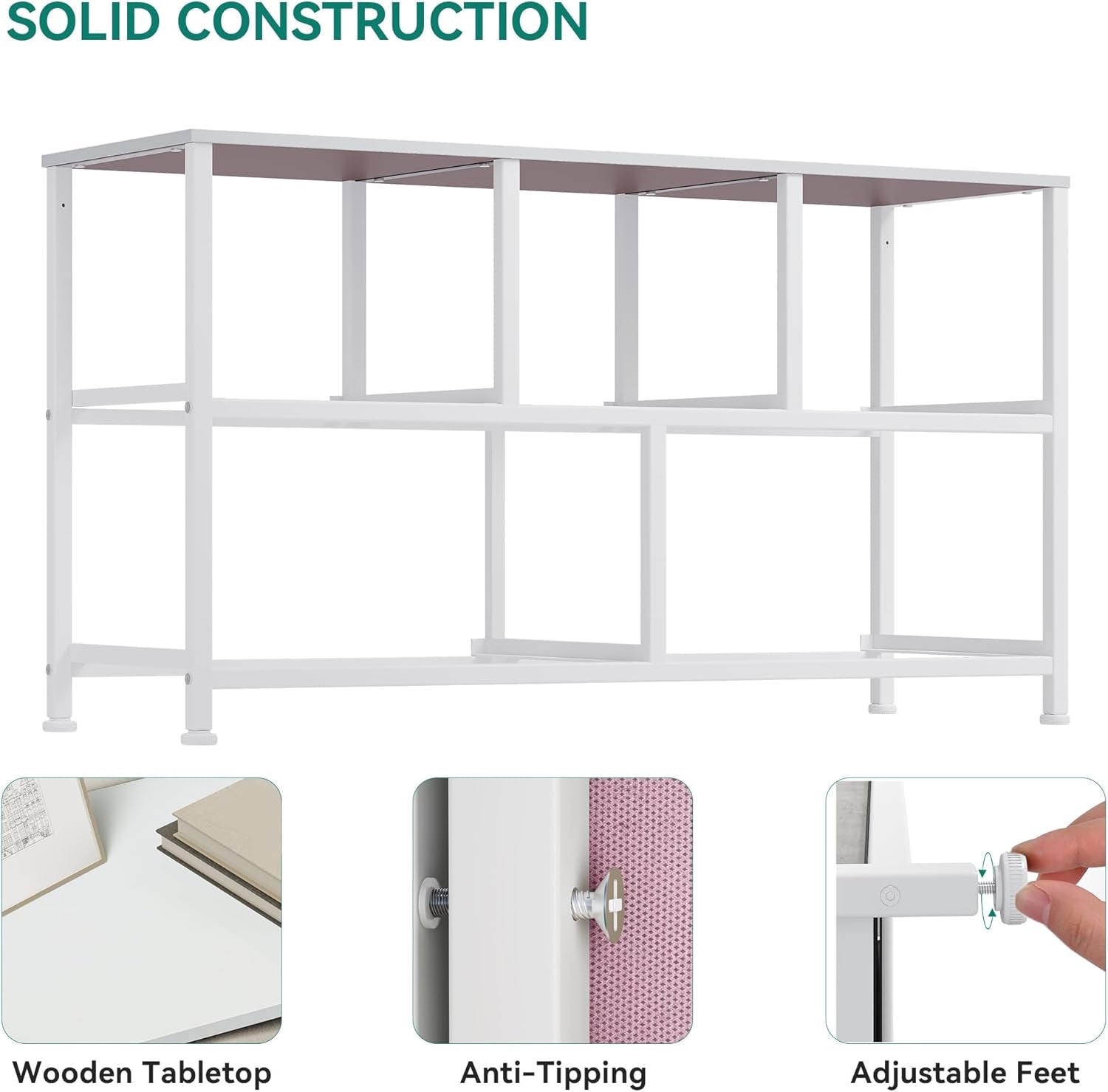 Wide Storage Tower with 5 Drawers - Fabric Dresser, Organizer Unit for Bedroom, Living Room, Closets & Nursery - Sturdy Steel Frame, Easy Pull Fabric Bins & Wooden Top (Pink)