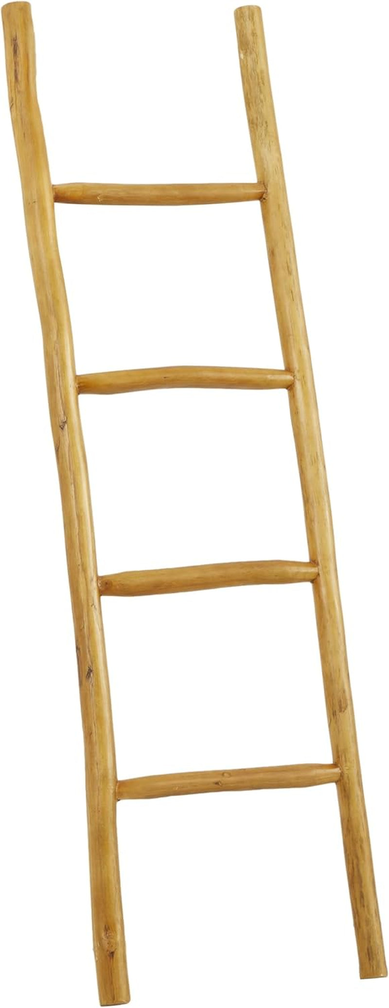 Teak Wood Handmade Ladder 4 Rack, 17' X 2' X 59', Brown