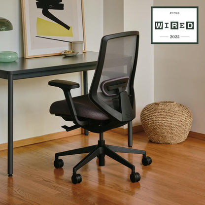 Ergonomic Chair Pro - Mesh Office Chair with 14 Points of Adjustment - Height, Depth & Tilt Adjustable - 5D Armrests - Forward Tilt, Smooth Recline, and Lumbar Support - Black