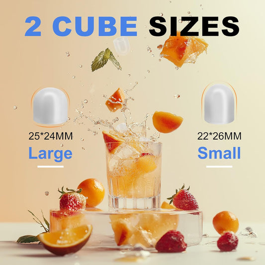 Ice Makers Countertop with Handle, Portable Ice Machine, 9 Bullet Cubes in 6 Mins, 26Lbs in 24Hrs, Auto-Cleaning, with Basket and Scoop, for Home, Kitchen, RV, Camping, Black