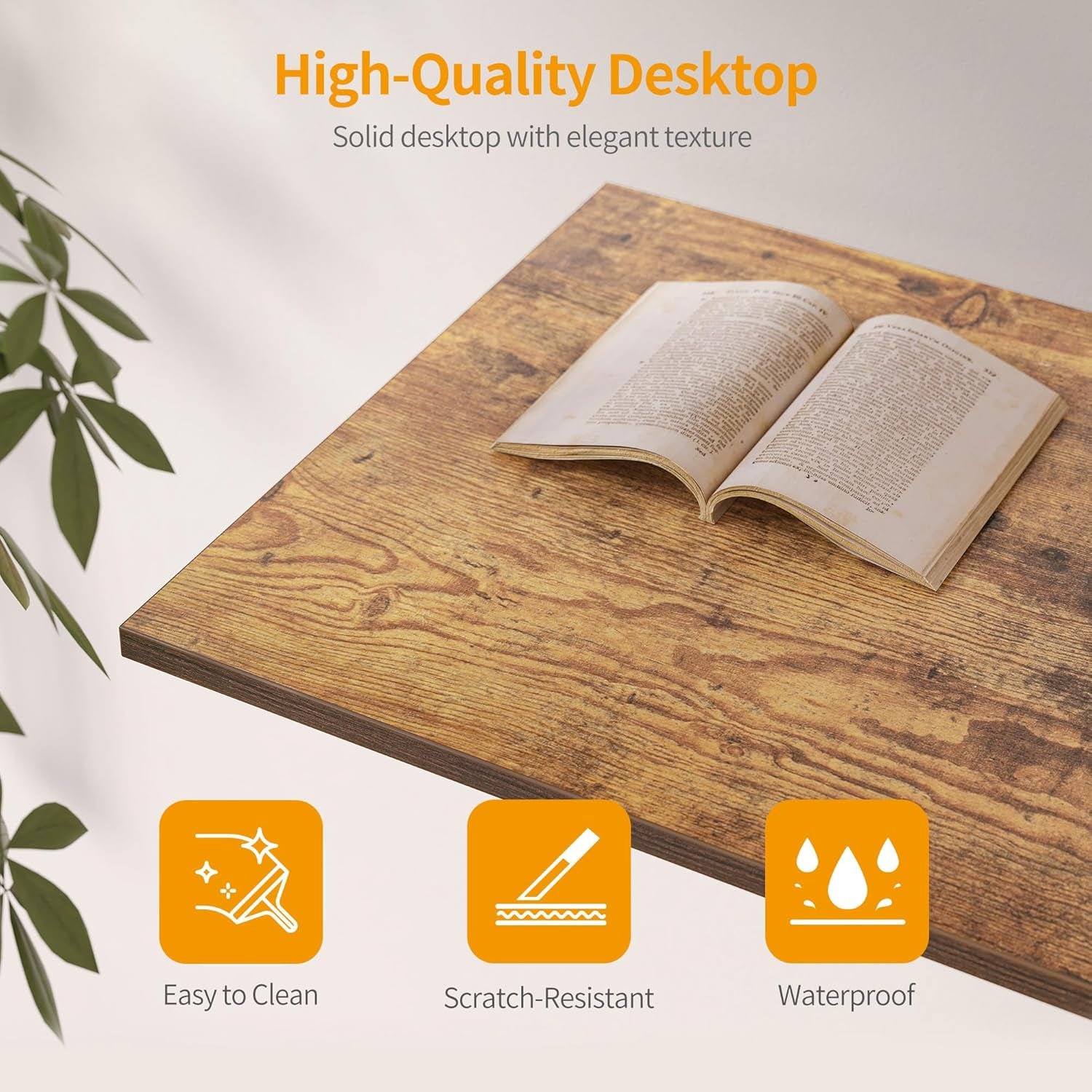 L Shaped Desk, 59.1 Inch Reversible Corner Desk with Storage Shelves, Home Office Desk for Writing Gaming Study, Rustic Brown
