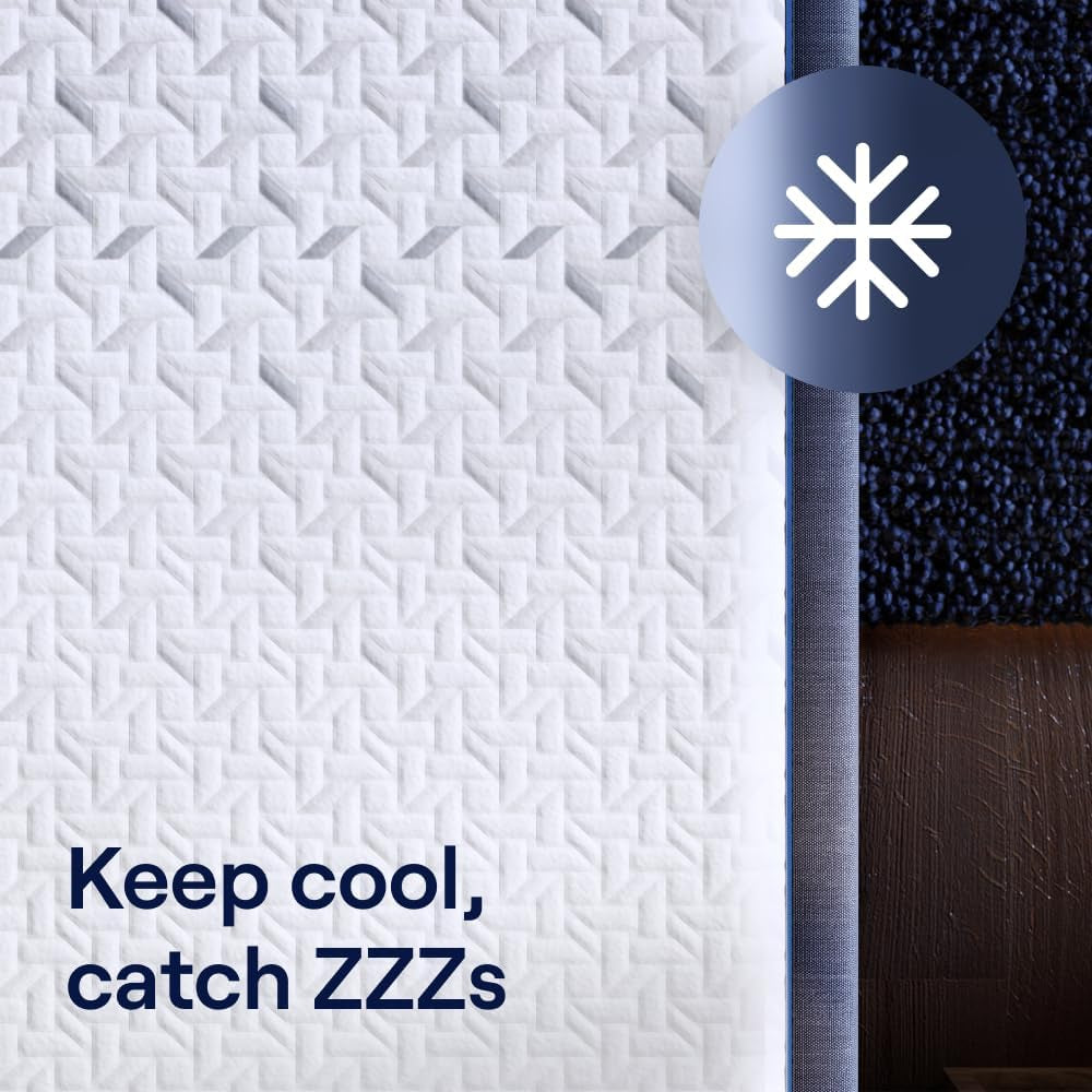 Classic Hybrid 12” Queen Mattress - Medium Firm - Memory Foam & Innerspring Coils - Cooling Top Layer - Back Pain Relief - Mattress in a Box - 365-Night Trial & Forever Warranty