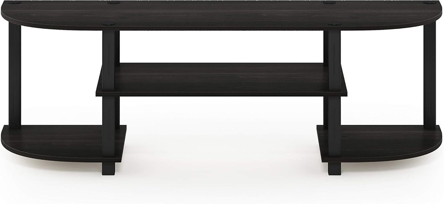 Turn-S-Tube Wide TV Entertainment Center, Espresso/Black