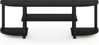 Turn-S-Tube Wide TV Entertainment Center, Espresso/Black