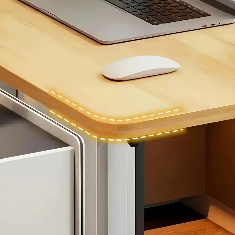 Mobile Height-Adjustable Computer Desk with Wheels, Movable Standing Desk, Height Adjustable, Suitable for Sofas, C-Shaped TV Tray Tables, and Laptop Trolley. (Cloth Color)