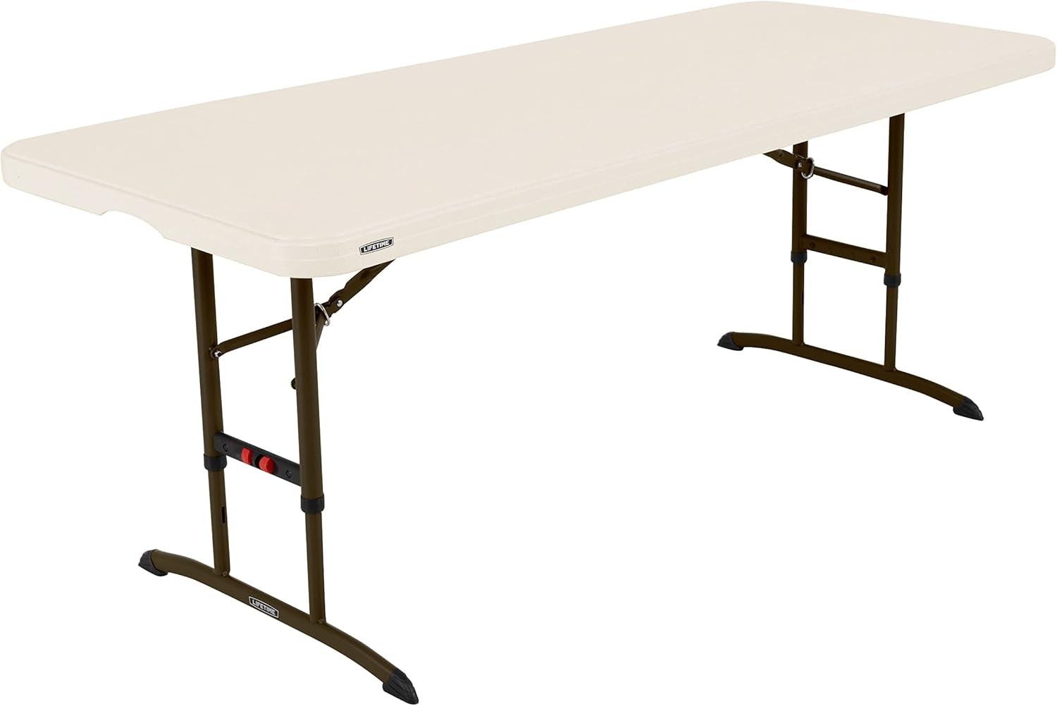 6-Foot Adjustable Height Nesting Table, Commercial, Almond