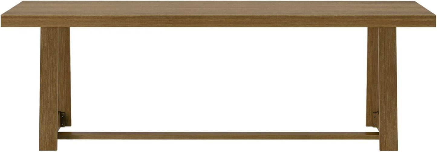 Classic Rectangular Dining Room Table (94In / 2380Mm), Pecan Wirebrush