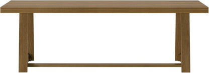 Classic Rectangular Dining Room Table (94In / 2380Mm), Pecan Wirebrush