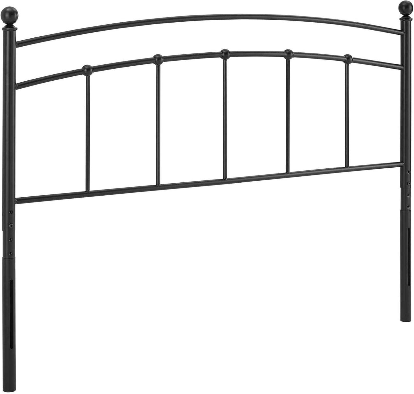Abigail Queen Metal Headboard in Black