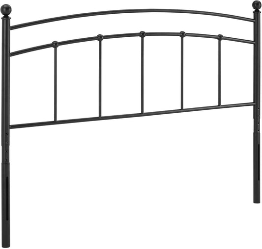 Abigail Queen Metal Headboard in Black