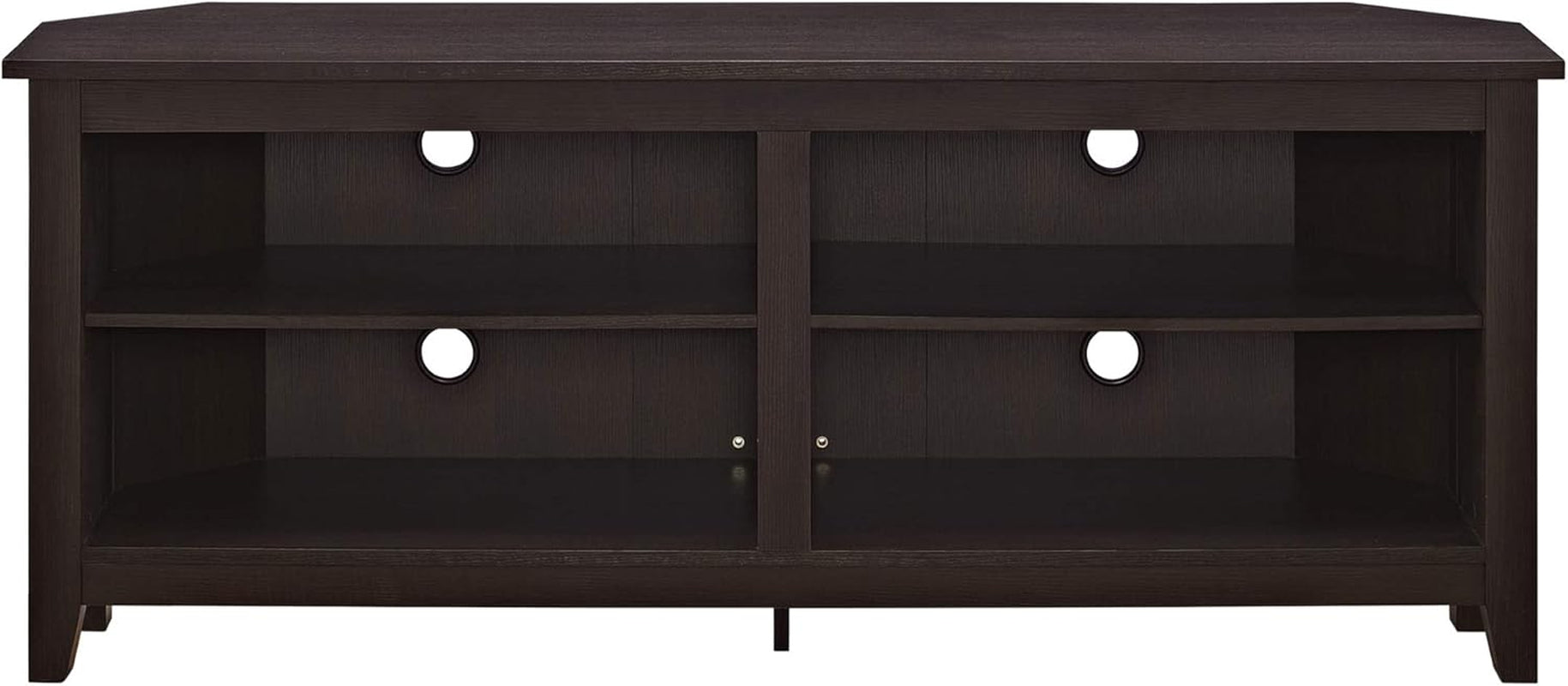Maxwell Classic 2 Shelf Corner TV Stand for Tvs up to 65 Inches, 58 Inch, Espresso