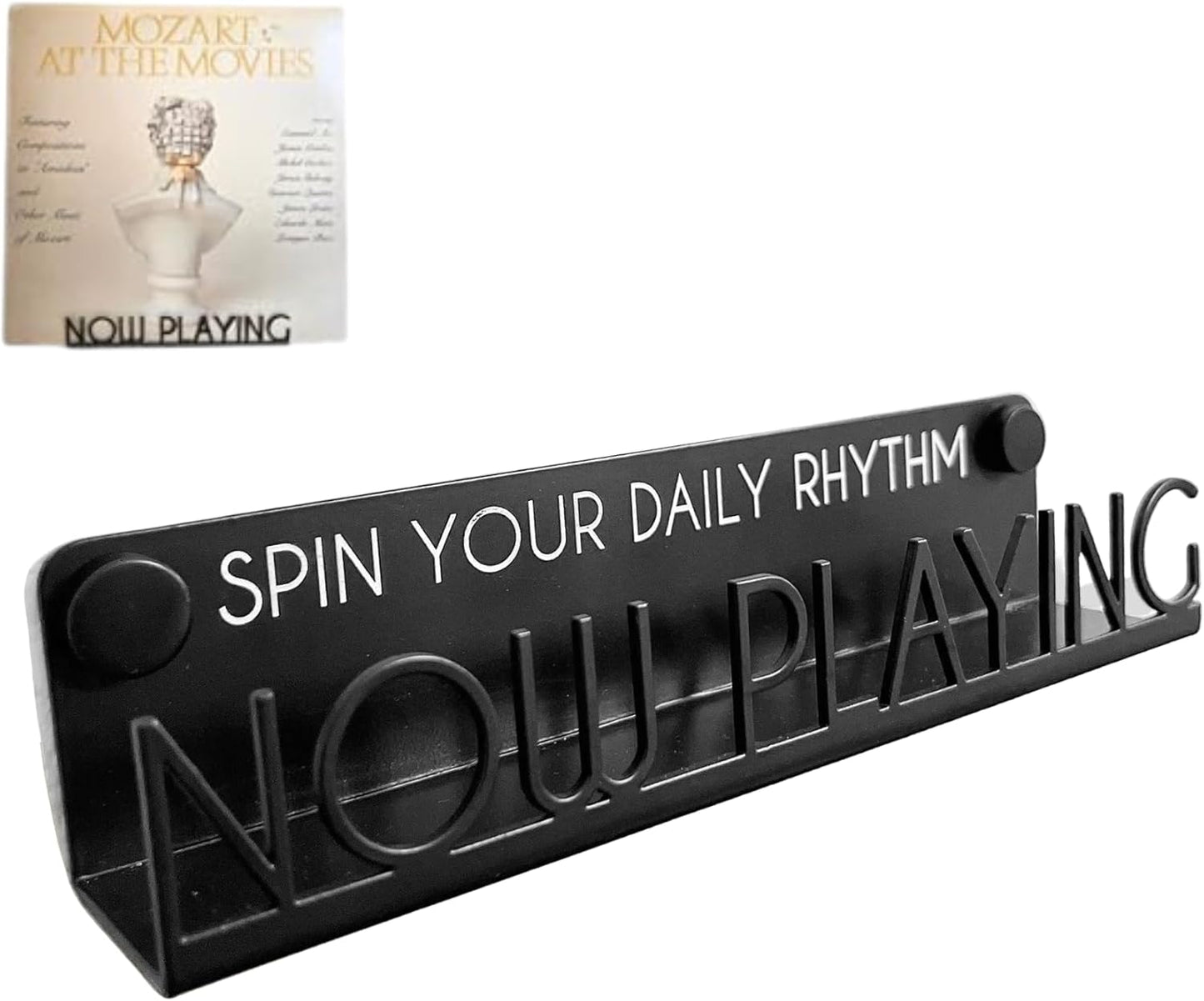 Now Playing Vinyl Record Stand Wall Mount | Black Steel Vinyl Wall Mount | Record Wall Display Stand | Record Holder | Gift Ideas for Vinyl Music Lover | Christmas Holiday Gift