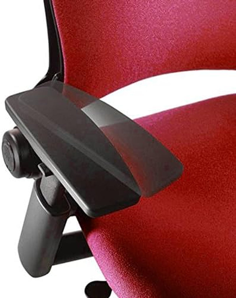 Leap Office Chair V2 - Seven Points of Adjustability - Ergonomic Back Support Chair - Lumbar Support - 4D Adjustable Arms - Black Frame - Black Fabric