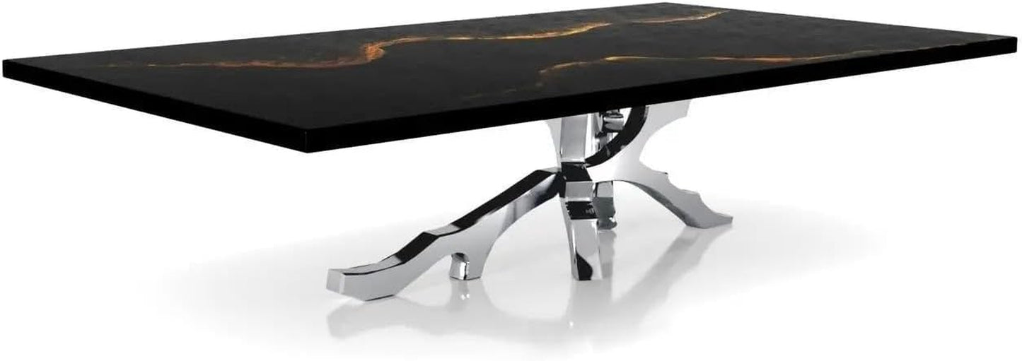 Albero Silver Art Top Coffee Tables - Small