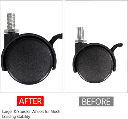 22 in Laptop Computer Table Home Office Desk with Power Outlet for Small Space, Mobile Compact Corner Workstation with Charging Station and USB Ports on Wheels, Student Writing Table, Black