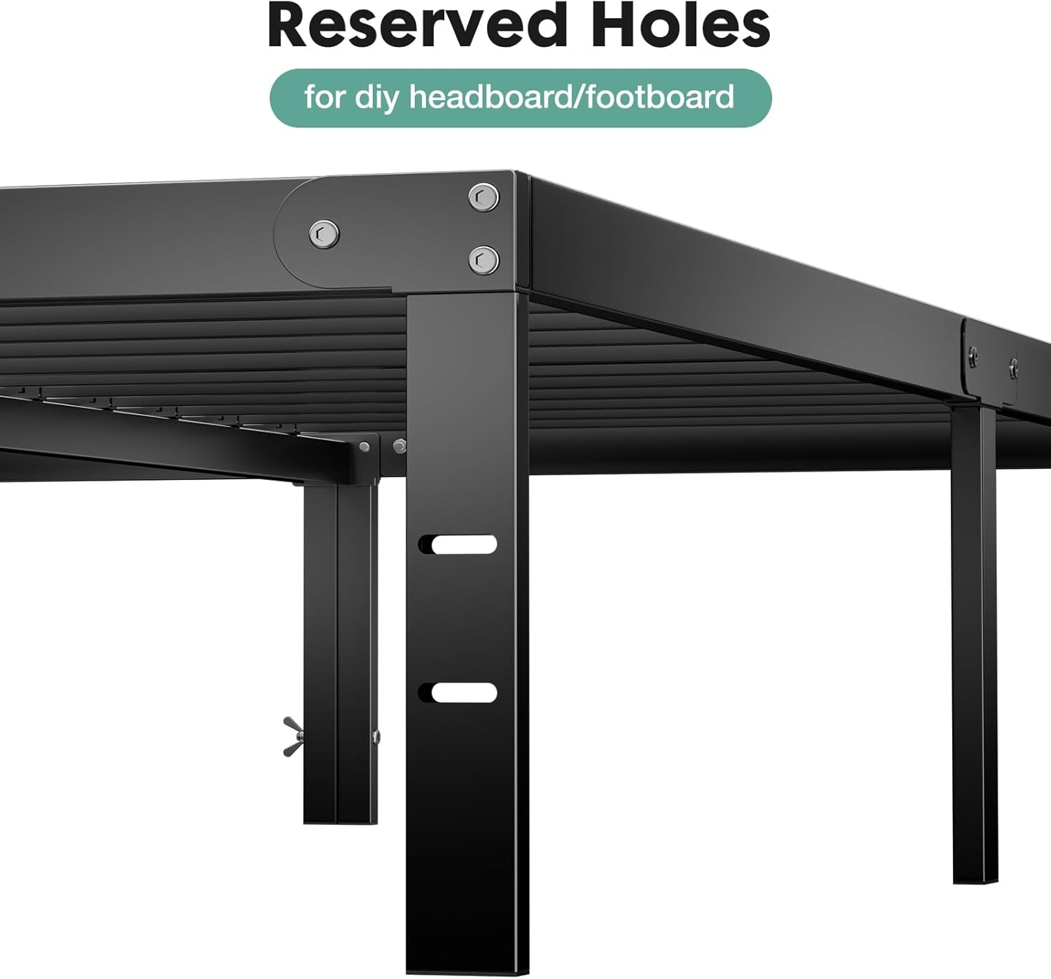 Queen Bed Frame - Heavy Duty Metal Platform Bed Frames Queen Size with Storage Space under Frame, No Box Spring Needed, 14 Inches, Sturdy Steel Slat Support