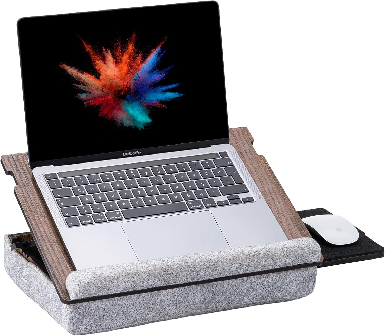 Lap Desk for Laptop - Laptop Tray with Cushion, Portable Lap Desk for Lap, Adjustable Lapdesk, Couch Lap Top Table for Work, Ergonomic Lap Top Stand for Bed