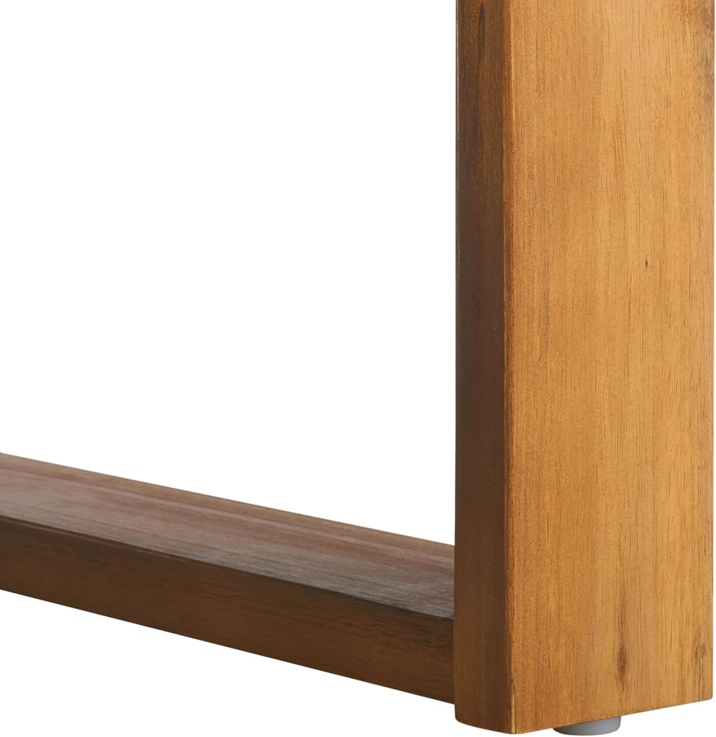 Outdoor Collection Duncan Natural Brown Slatted Top Solid Wood Coffee Table