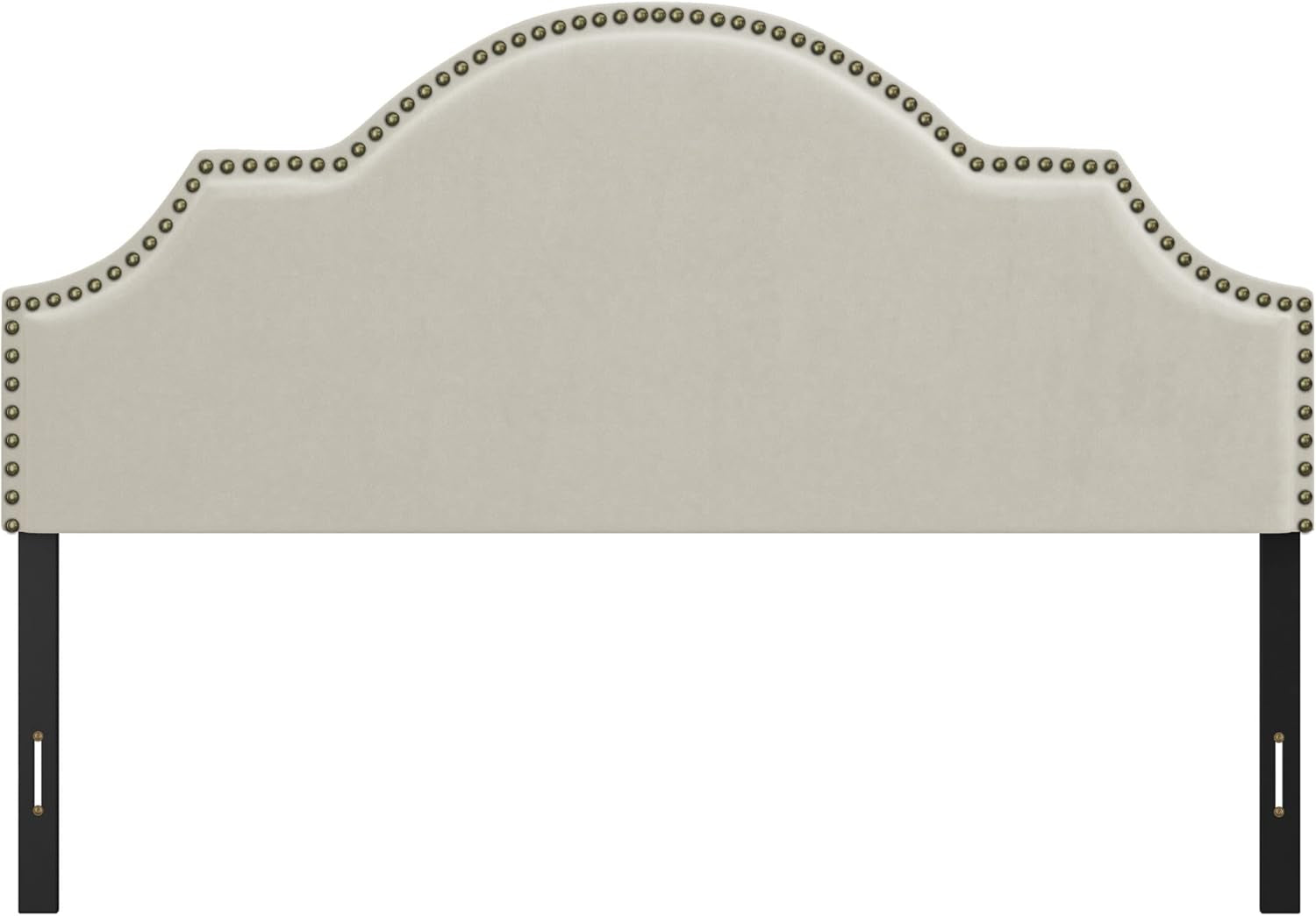 , Cynthia Upholstered Full/Queen Adjustable Headboard, Cream