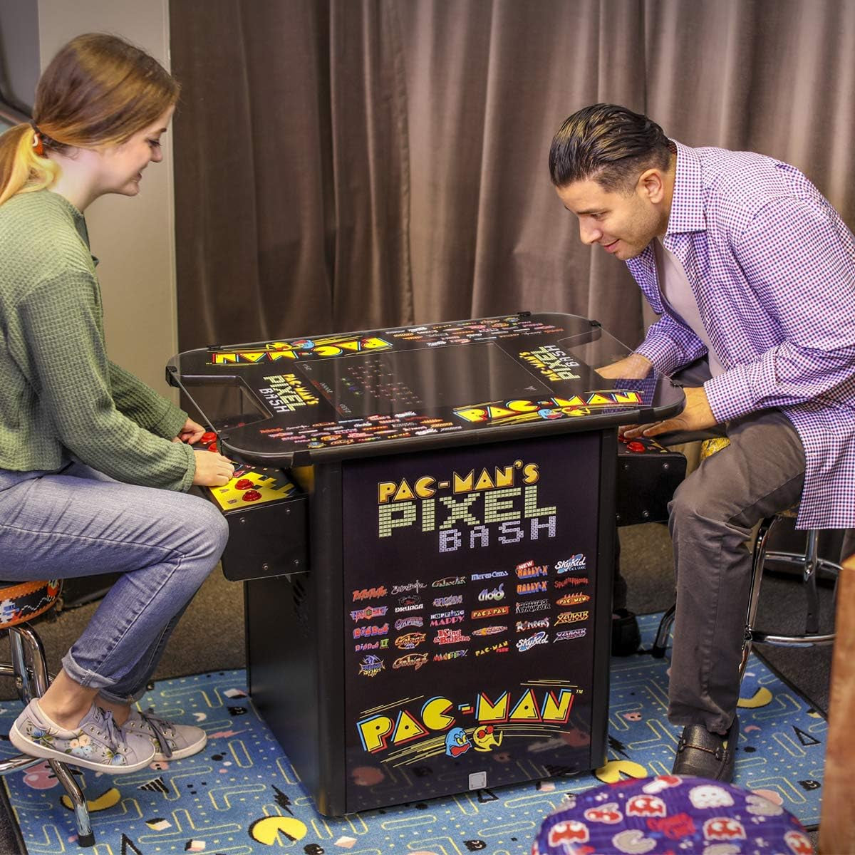 Pac-Man Pixel Bash Home Cocktail Table - Black