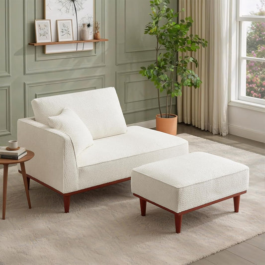 73" Chaise Lounge for Small Spaces