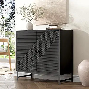 Storage Cabinet with Doors and Adjustable Shelf, view 2