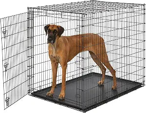 Solutions by Midwest 54-Inch Single Door Crate, Giant Breed Dogs, 100+ lbs, view 2
