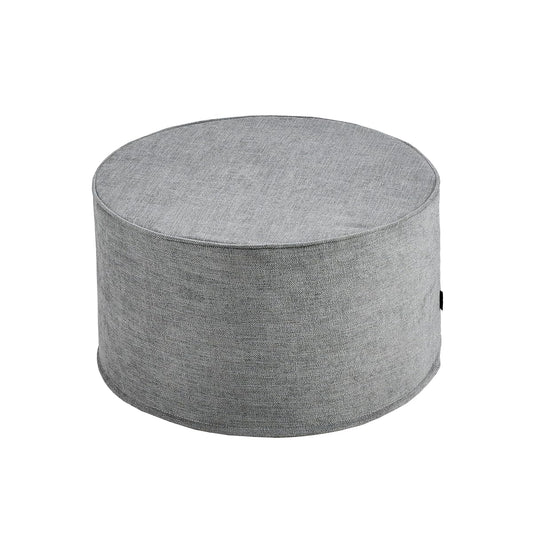 Large 22" Footrest Ottoman Sitting Pouf Extra Firm (Gray) | Extra Seating for Living Room, Bedroom, Playroom, High Density Foam Filling Foot Rest, Side Table, Home College Dorm Décor