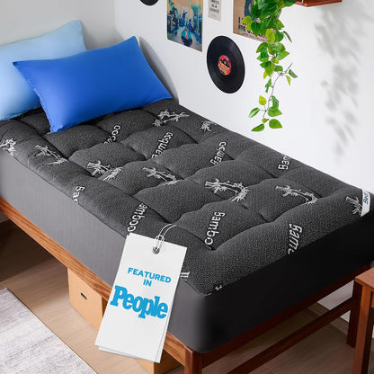 Twin XL Mattress Topper, Pillow Top Mattress Pad