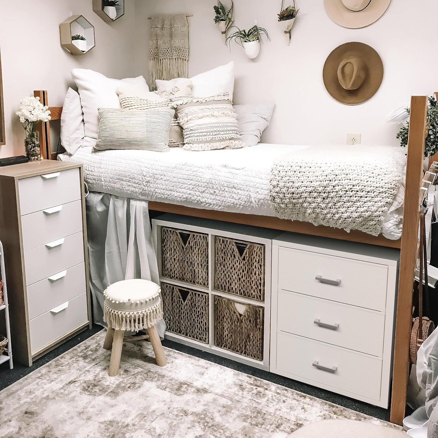 Closet Drawers White 3 Drawer Dresser for Closet Organizers and Storage Bedroom Dorm Modern