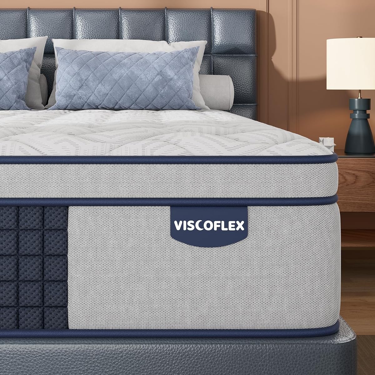 Extra Firm Queen Mattress 14 Inch, Deep Sleep Hybrid Mattress for Lumbar Support & Back Side Sleepers, Pain Relief Mattresses in a Box with Pocket Springs & Cooling Gel CertiPUR-US