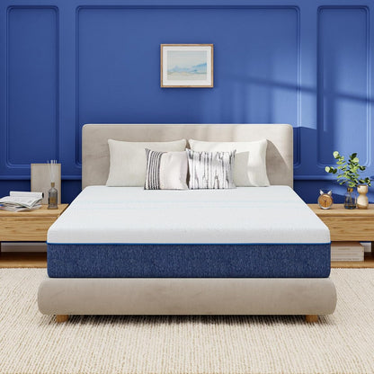 EGOHOME 10 Inch Full Gel Memory Foam Mattress with Charcoal Medium Firm