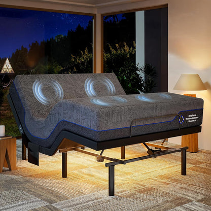 NS1 Massage Adjustable Base with Mattress Set