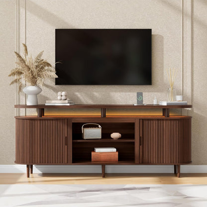 70" Fluted TV Stand for TVs Up to 80"