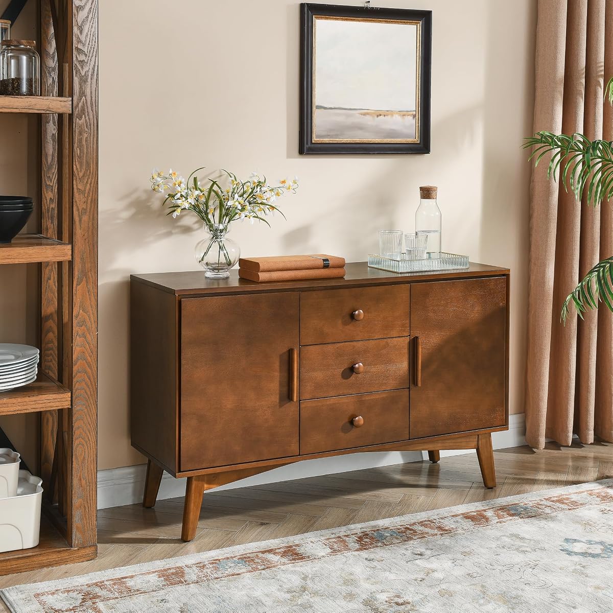 Wood Sideboard Buffet Cabinet with Storage