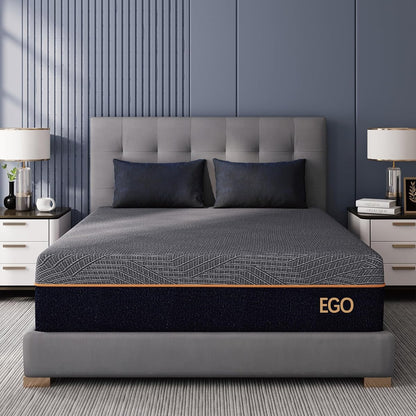EGOHOME King 12 inch Memory Foam Mattress for Back Pain Relief Medium Firm