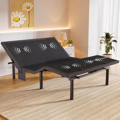 Wireless Massage Bed with Adjustable Legs and USB Ports