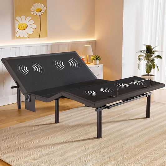 Wireless Massage Bed with Adjustable Legs and USB Ports
