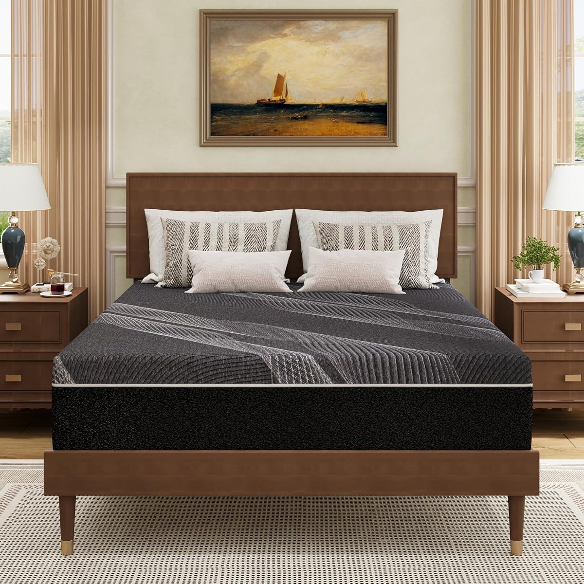 King Size Mattress 12 Inch Gel Memory Foam Medium