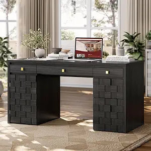 58" Executive Desk with Drawers, view 2